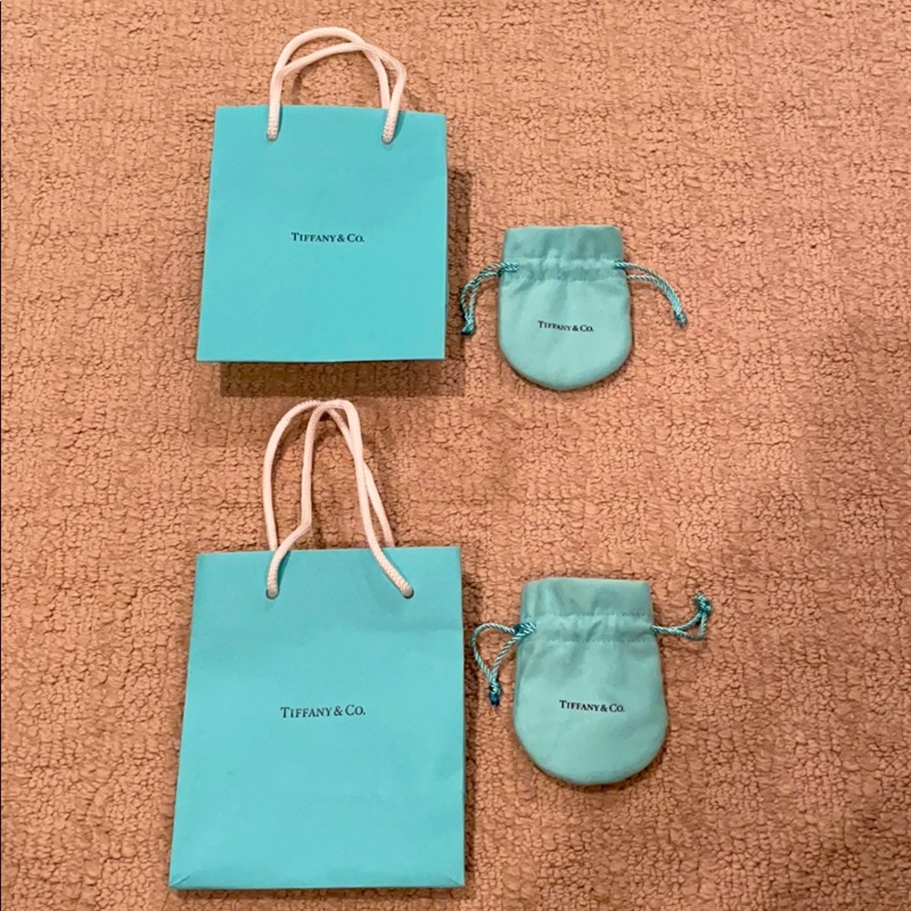 Tiffany & Co. shopping bags and pouches